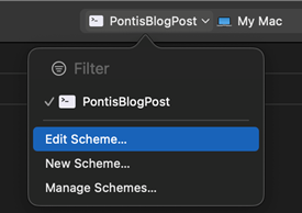 Edit scheme