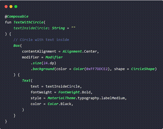 Img. 13 - TextWithCircle composable function