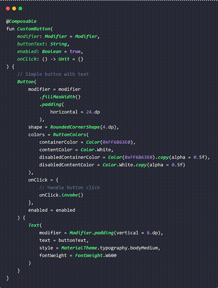 Img. 15 CustomButton composable