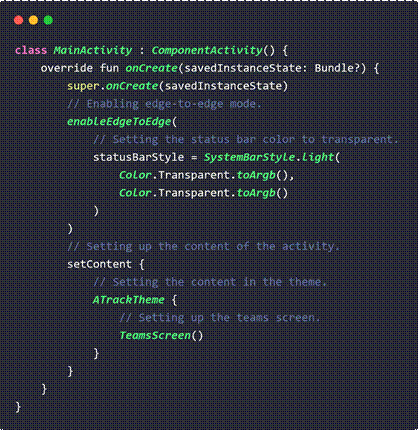 Img. 8 - MainActivity of Compose project