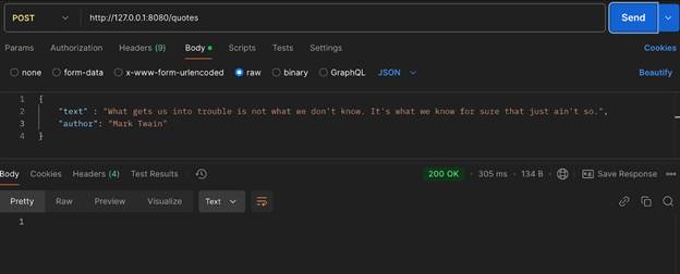 testing Get and Post in Postman