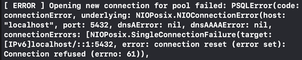 Run project -> error