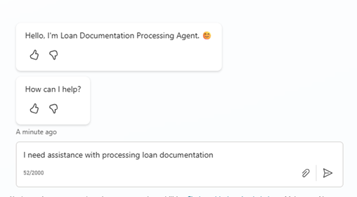 AI loan processing chatbot